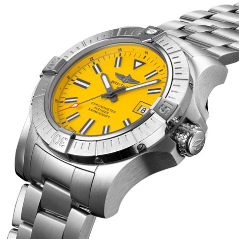 breitling avenger seawolf gelb|Breitling Avenger seawolf stainless steel.